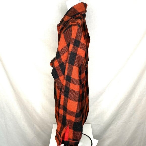 Vintage Buffalo Plaid Red Black Wool Jacket - Picture 6 of 9